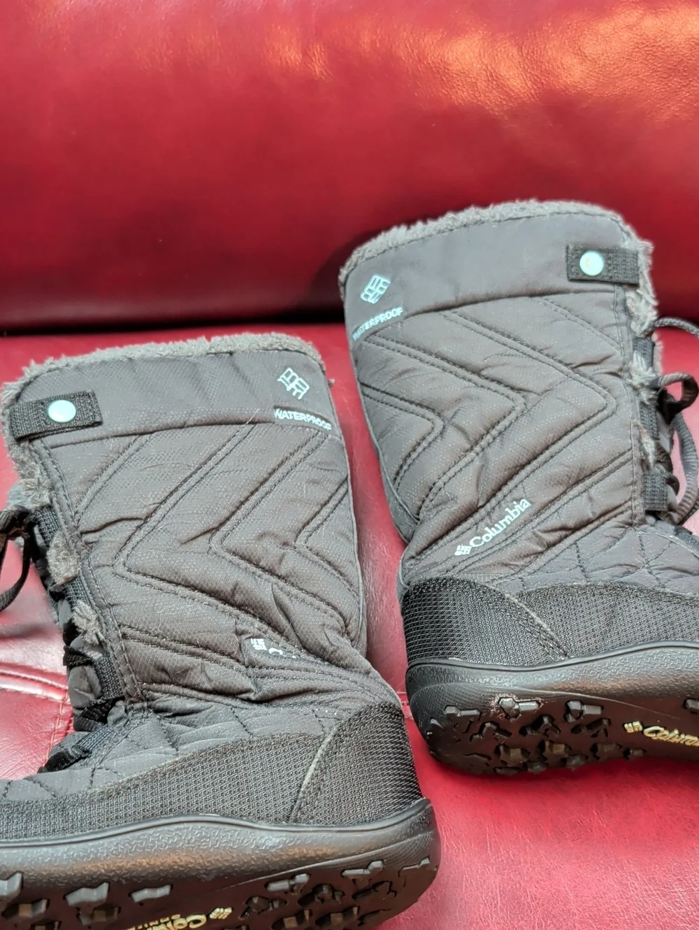 Columbia Girl's Waterproof Omni Heat Grip Winter Boots Size 2